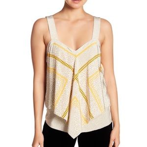 10 Crosby Derek Lam Tiered Floral-print Silk Top